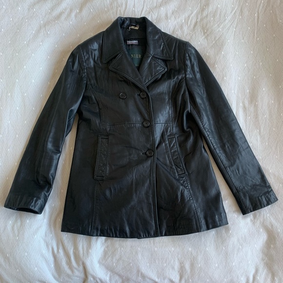 Black Leather Jacket - Women's - Danier - Genuine Leather - M - Picture 3 of 12